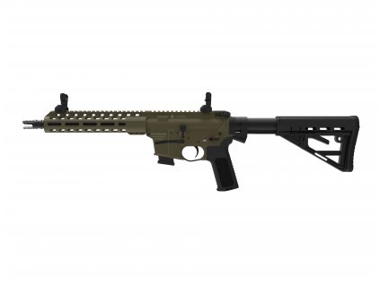 Samonabíjecí puška Schmeisser AR15 9 S4F 10,5 9mm Luger, Olivově Zelená (1)