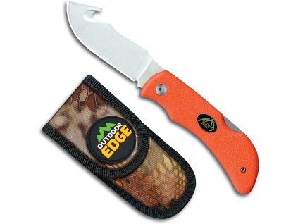 Zavírací nůž Outdoor Edge Grip Hook Blaze s hákem na vyvrhování Orange Box