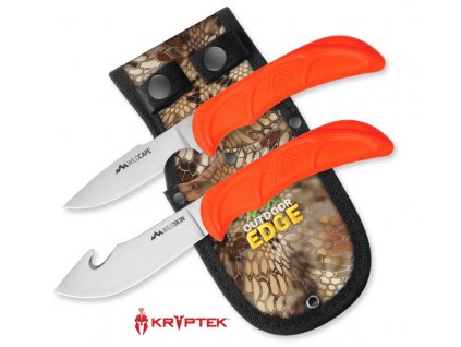 Sada nožů Outdoor Edge WildPair SkinnerCaper Combo Orange (2)