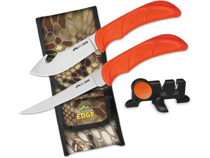 Sada nožů Outdoor Edge WildBone SkinningBoningSharpener Orange (2)