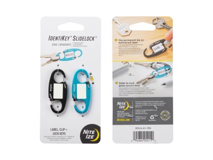 Dvoukomorový rozlišovač na klíče se zámkem Nite Ize IdentiKey™ SlideLock®