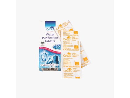 tablety na cisteni vody 50 l oasis highlander