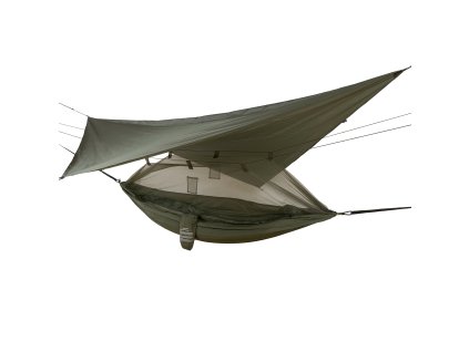 Highlander Crusader waterproof hammock – hamaka s moskytiérou a tarpem