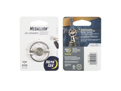 Oboustranná karabina Nite Ize Medallion™ Key Carabiner