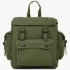 Plátěný batoh s kapsami 18 l Highlander Large Webbing Backpack černý