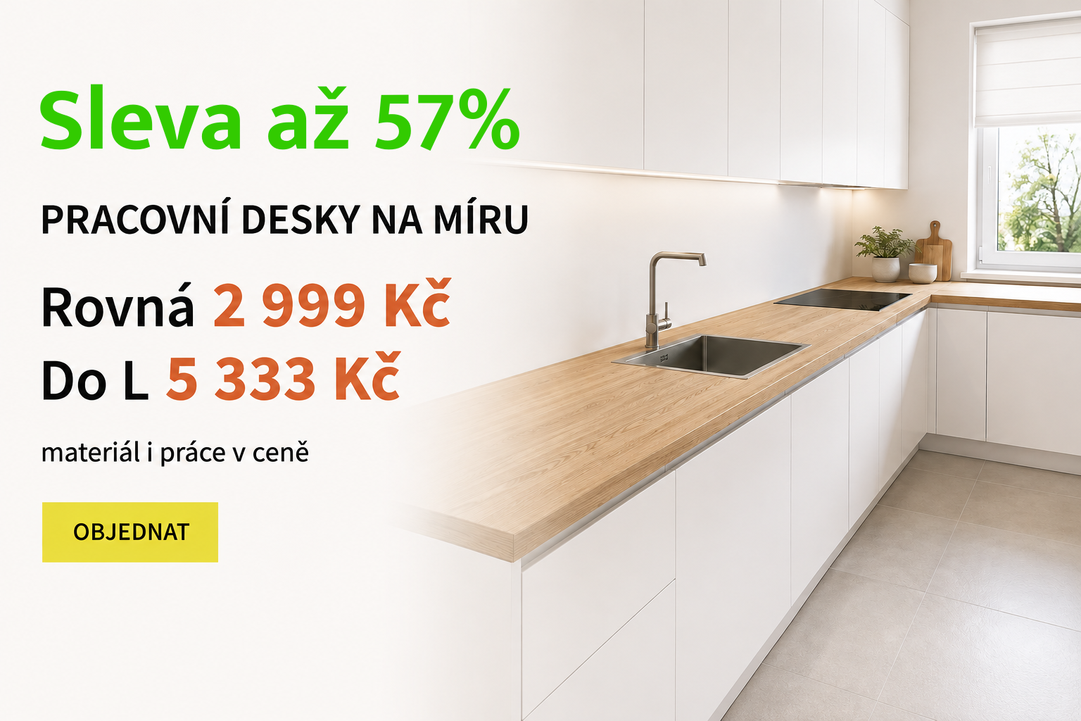 Akční nářez pracovní desky