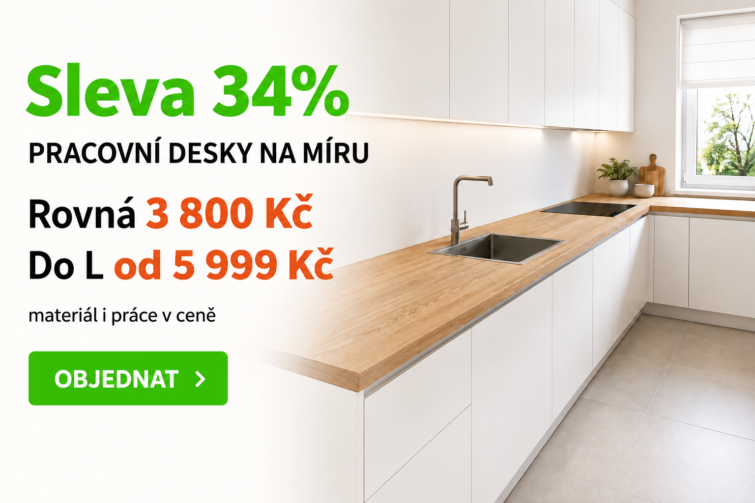 Akční nářez pracovní desky