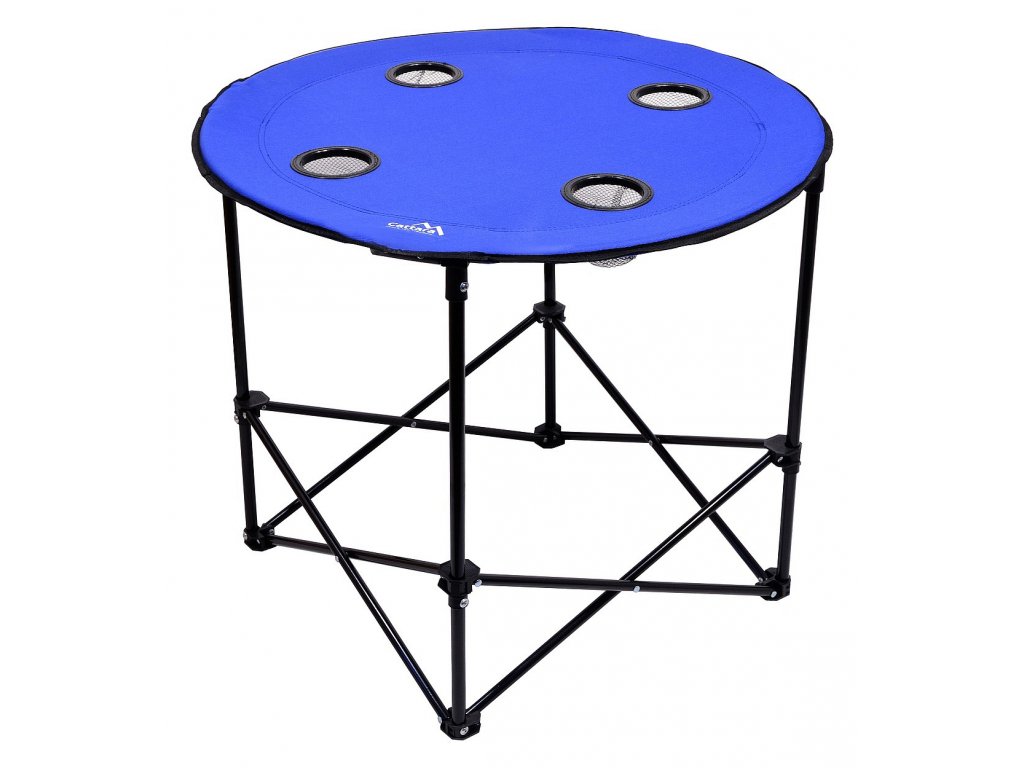 Stůl kempingový skládací SPLIT modrý