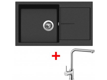 Akční set Sinks INFINITY 860 Metalblack + baterie ELKA Chrom  + Sinks čistící pasta