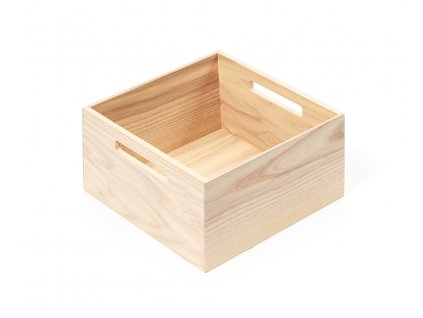 KES 009172 LiniQ krabička čtverec s úchyty 236 x 236 světlý dub