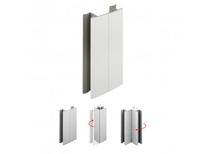 Flexi spojka 120 mm bílá lesklá