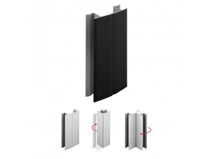 Flexi spojka 120 mm černá matná