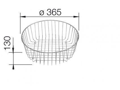 Koš na nádobí pro RONDO průměr 365 mm