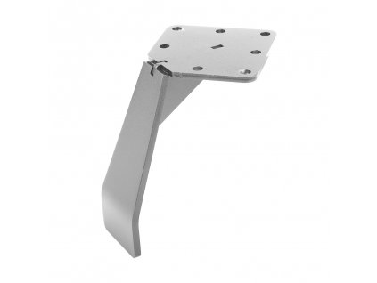 MILADESIGN zkosená nábytková noha Etéro ET N13050 stříbrná (RAL9006)