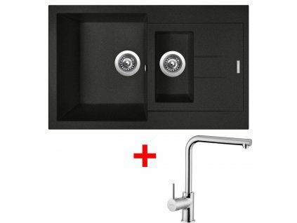 Akční set Sinks AMANDA 780.1 Metalblack + baterie ELKA Chrom