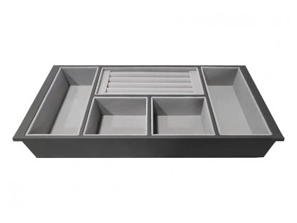 StrongIn organizér na šperky 4 přihrádky a prstýnky do šuplíku šat. skříně 400mm