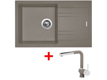 Akční set Sinks LINEA 780 Truffle  + baterie MIX 3 P GR