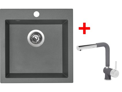 Akční set Sinks VIVA 455 Titanium + baterie MIX 3 P GR