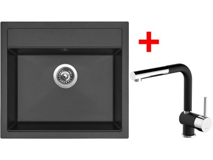 Akční set Sinks SOLO 560 Pureblack + baterie MIX 3 P GR