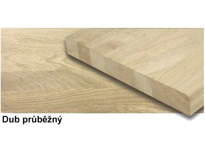 Schodnice dub A/B 1200/300/40 průběžná stupeň