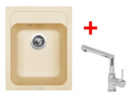 Akční set Sinks CLASSIC 400 Sahara a baterie MIX 350 P lesklá + Vůně do bytu Areon 85ml