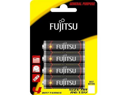 Baterie zinková AA Fujitsu, blistr 4ks