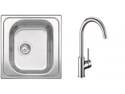Kuchyňský set Blanco nerez dřez TIPO 45 C + baterie MIDA
