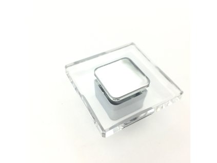 Nábytková dětská úchytka Bria transparentní/chrom