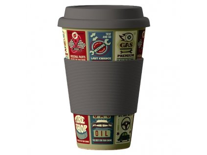 Bamboo Cup 400ml - Cars
