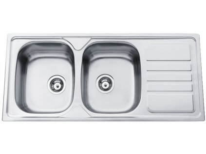 Kuchyňský nerezový dřez Sinks OKIO 1160 DUO V matný