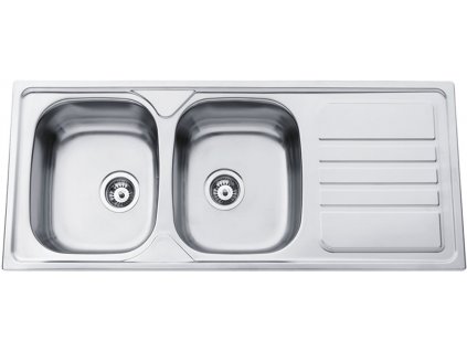 Kuchyňský nerezový dřez Sinks OKIO 1200 DUO V matný