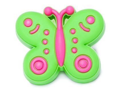 nabytkova detska knopka motyl zeleny
