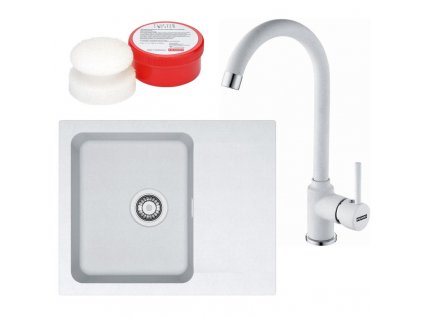 Kuchyňský set Franke T29 (dřez OID 611-62 + baterie FP 9400 + Twister) Bílá + Vůně do bytu Areon 85ml