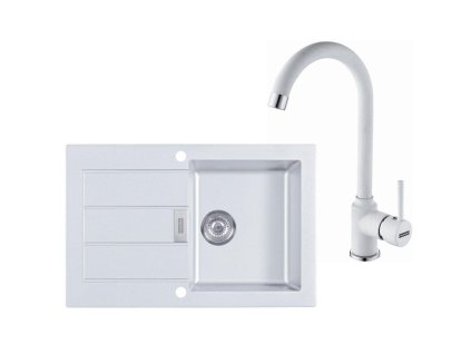 Kuchyňský set Franke T26 (dřez SID 611-78 + baterie FP 9400) Bílá + Vůně do bytu Areon 85ml