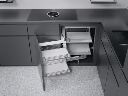 MagicCorner classic chrome ice white kitchen 0016