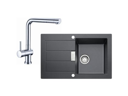 Kuchyňský set Franke T14 (dřez SID 611-78 + baterie Samoa) Černá + Vůně do bytu Areon 85ml