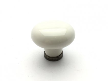 porcelanova knopka stela kremova