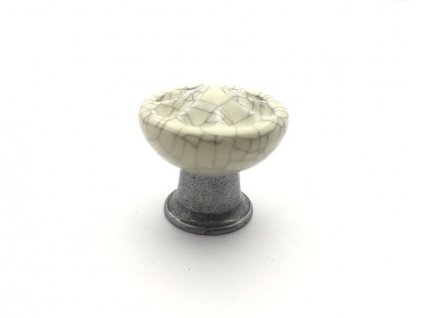 rustikalni knopka country ocel oxidivana porcelan popraskyny