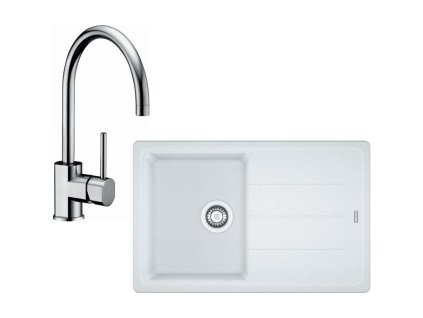 Kuchyňský set Franke G56 (dřez BFG 611-78 + baterie FC 650) Bílá led + Vůně do bytu Areon 85ml
