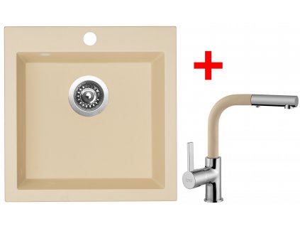Akční set Sinks dřez VIVA 455 + baterie ENIGMA S Sahara