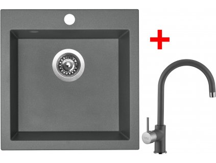 Akční set Sinks dřez VIVA 455 + baterie VITALIA Titanium