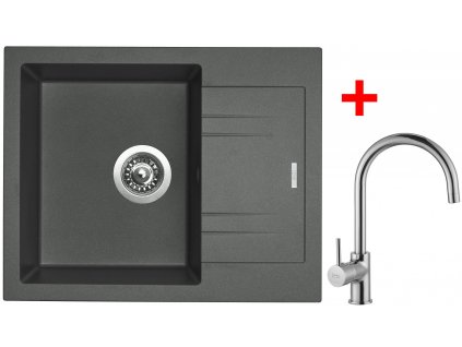 Akční set Sinks LINEA 600 N Titanium + baterie VITALIA Chrom  + Sinks čistící pasta