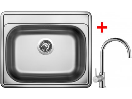 Akční set Sinks COMFORT 600 V matný + baterie VITALIA  + Sinks čistící pasta