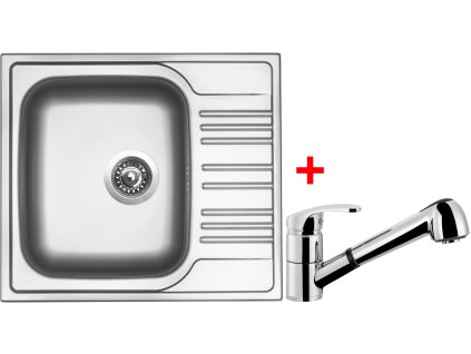 Akční set Sinks STAR 580 V matný + baterie LEGENDA S Chrom