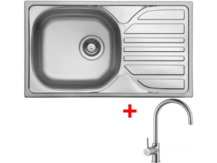 Akční set Sinks COMPACT 760 V matný + baterie VITALIA