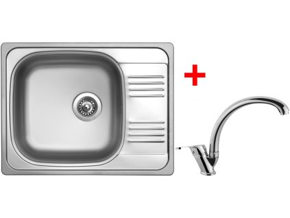 Akční set Sinks GRAND 652 V leštěný + baterie EVERA  + Sinks čistící pasta