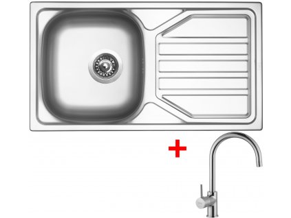 Akční set Sinks OKIO 780 V matný + baterie VITALIA