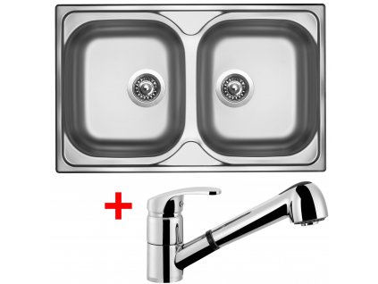 Akční set Sinks CLASSIC 800 DUO V matný + baterie LEGENDA S  + Sinks čistící pasta