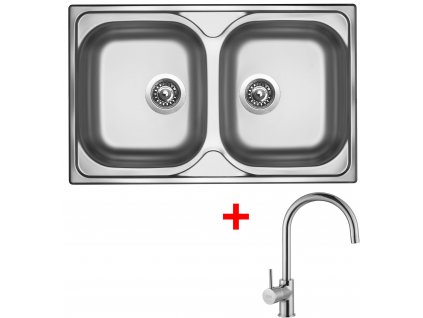 Akční set Sinks CLASSIC 800 DUO V matný + baterie VITALIA  + Sinks čistící pasta