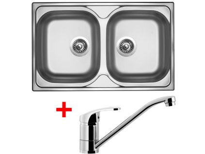 Akční set Sinks CLASSIC 800 DUO V matný + baterie PRONTO